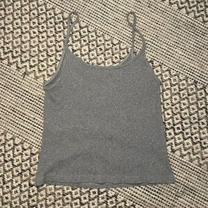 Brandy Melville Gray Spaghetti Top